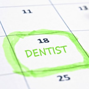 Dentist written on a calendar